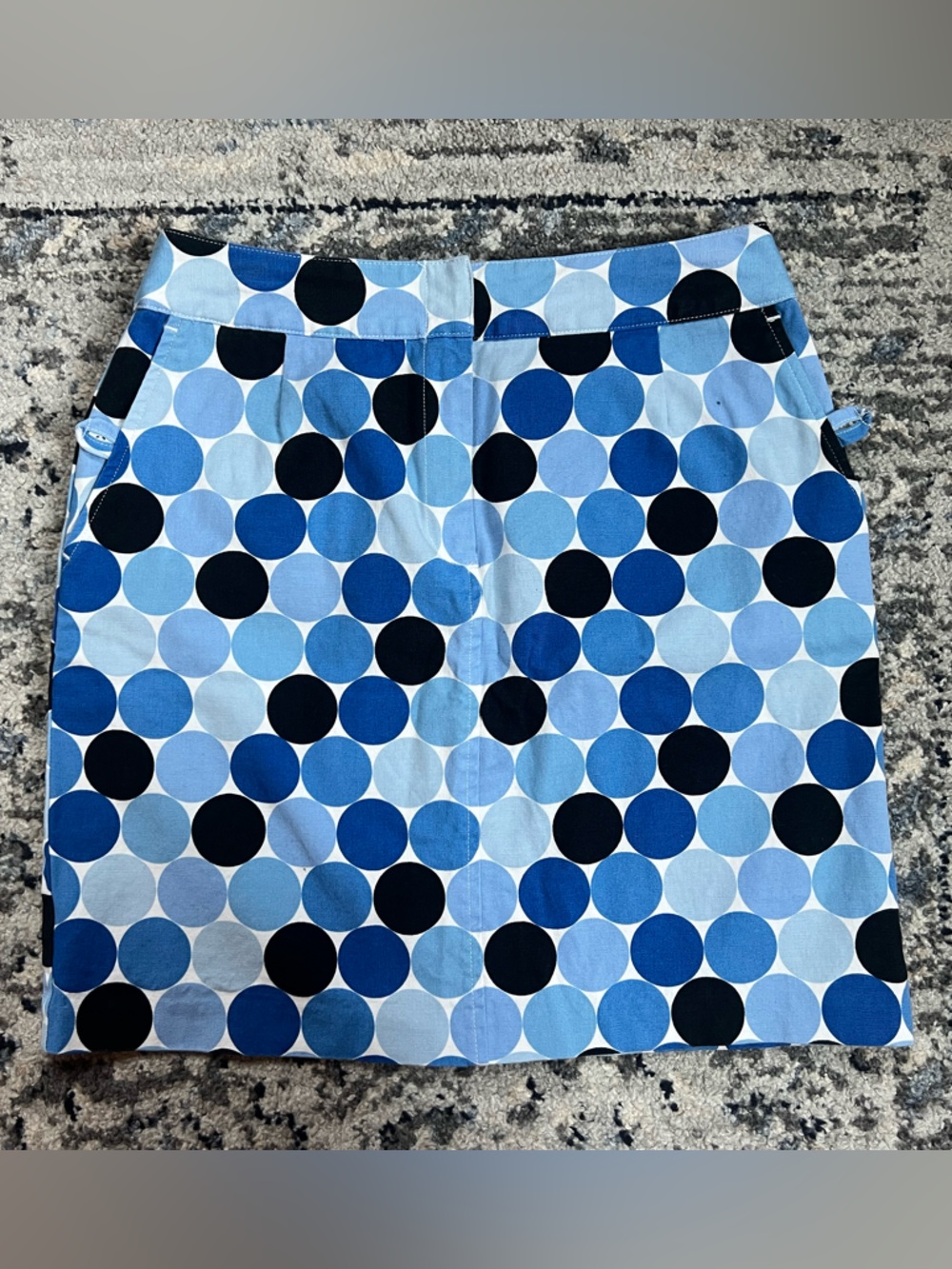 Talbots Vintage Blue Polka Dot Skirt